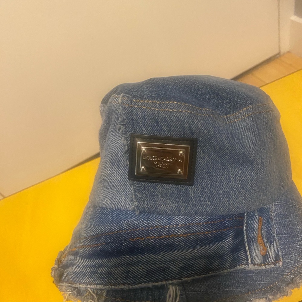 Dolce & Gabbana Blue Denim Bucket Hat